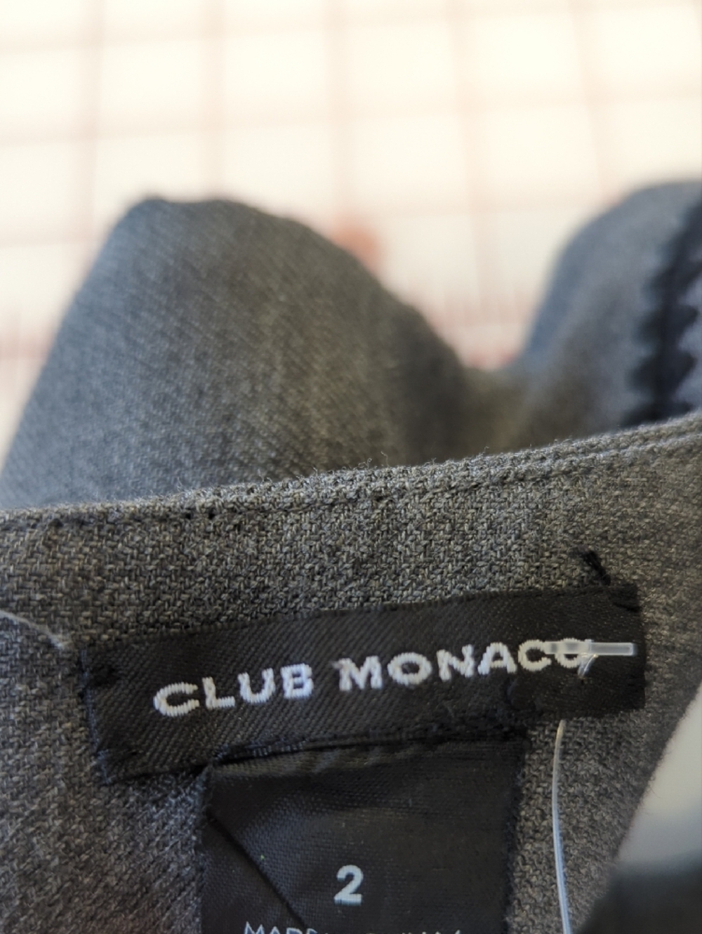 30369 Club Monaco Sheath Dress Gray size 2 Business casual preppy fall work - Picture 5 of 7